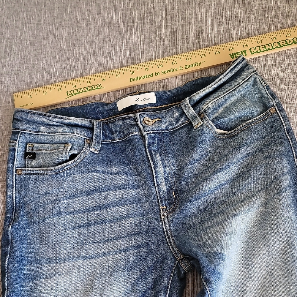 KanCan Jeans Distressed Fray Hem Ankle Size 13/30 Blue 144635 - Picture 4 of 11